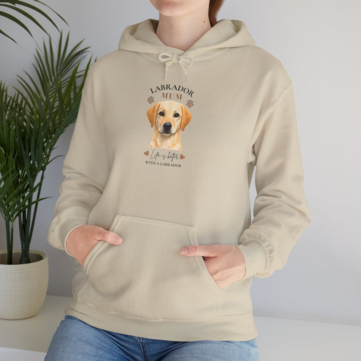 Labrador Mum Hoodie — cosy dog walking mum gift for labrador lovers