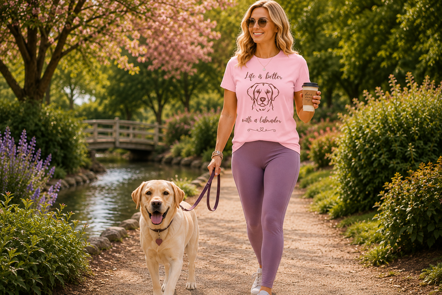 Life Is Better With A Labrador Unisex Cotton Tee For Dog Lovers