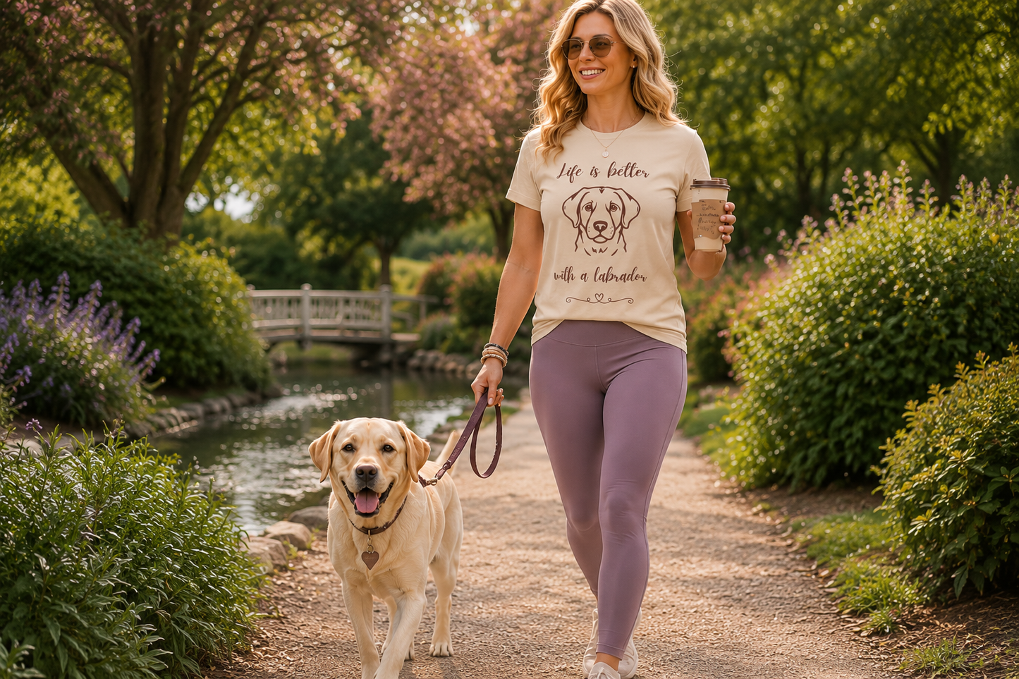 Life Is Better With A Labrador Unisex Cotton Tee For Dog Lovers